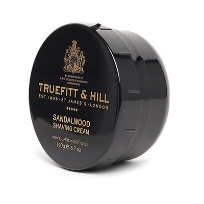 Truefitt and Hill Sandalwood Shave Cream Bowl Signature Product of Truefitt and Hill Essential Grooming Collection Best For Dry Skin 190 gm - Shaving Creams