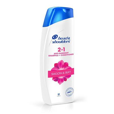 Head & Shoulders 2-in-1 Anti-Dandruff Shampoo + Conditioner - Smooth & Silky 340 ml - Dry Shampoos & Conditioners