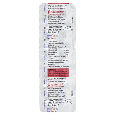 Razel EZ 10mg Tablet 10'S - High Cholesterol-Dys