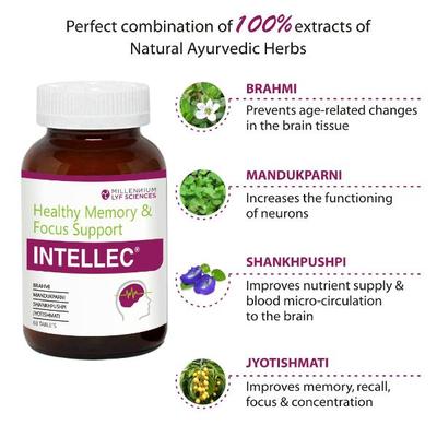 Millennium Lyf Sciences Intellec Tablets 60's - Pure Herbs