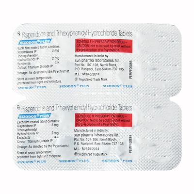 Sizodon Plus Tablet 10'S - Schizophrenia-Aps