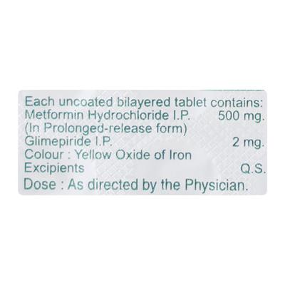 Glimison M 2mg/500mg Tablet 15'S - Diabetes-Ant