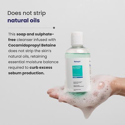 Reequil Oil Control Face Wash 200ml - Face Wash & Cleansers
