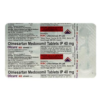 OLCURE 40 Tablet 15's - Hypertension-Ana