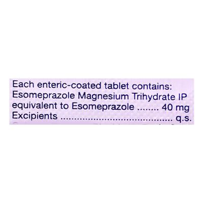 Esomac 40mg Tablet 15'S - Ulcer/Reflux/Flatulence-Aaa