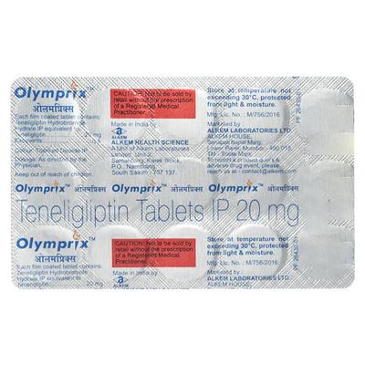 Olymprix 20mg Tablet 15'S - Diabetes-Ant