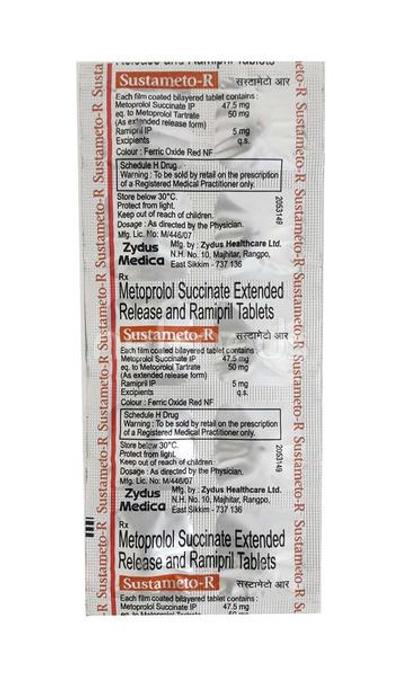 Sustameto R Tablet 10'S - Hypertension-Bet