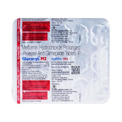 Glucoryl M 2mg Tablet 15'S - Diabetes-Ant