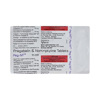 PEG NT Tablet 15's - Neuropathic Pain-Dru