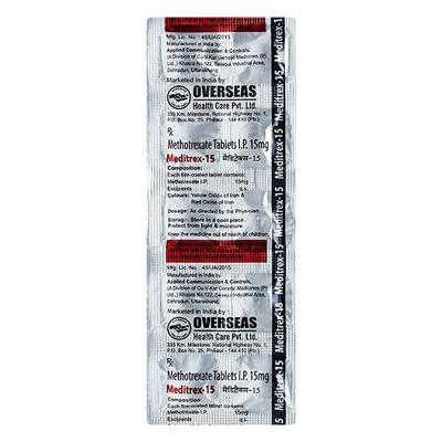 MEDITREX 15 Tablet 10's - Cancer Oncology-Cyt