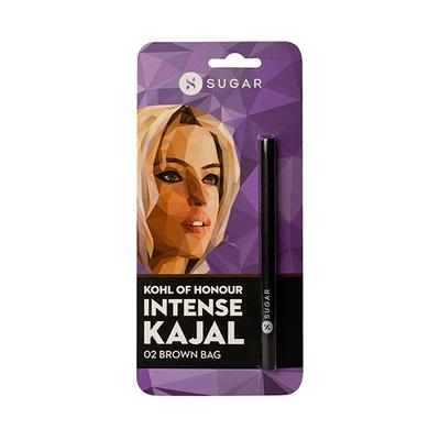 Sugar Cosmetics Kohl of Honour Intense Kajal - 02 Brown Bag (Single Blister) 0.30gm - Kajal & Kohls