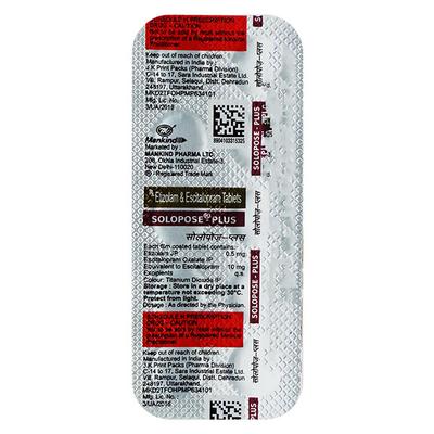 Solopose Plus Tablet 10'S - Depression-Ant