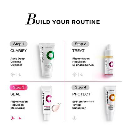 Novology Pigmentation Reduction Moisturiser for Dark Spots, Acne Marks and Uneven Skin Tone 50 gm - Face Sunscreen