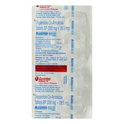 Augpen Kid DT Tablet 10'S - Bacterial Infections-Pen