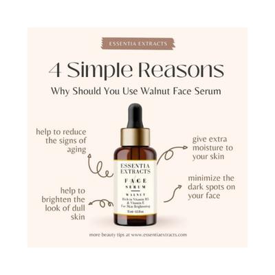 Essentia Extracts Walnut Skin Brigening Facial Serum 15 ml - Face Moisturizers