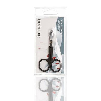 Basicare N/Sciss. Blk Rub Curved 1's - Manicure & Pedicure Kits