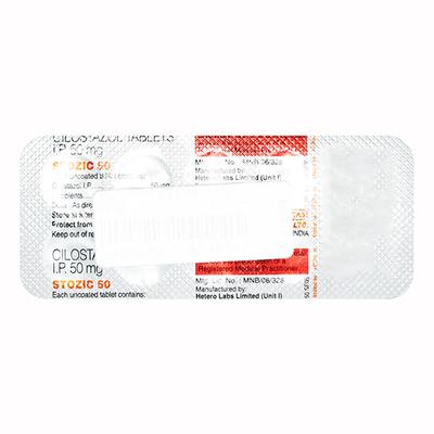 Stozic 50mg Tablet 10'S - Intermittent Claudication-Per