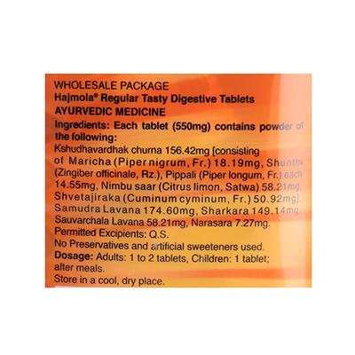Dabur Hajmola Regular Digestive Tablets 160's - Digestive Care