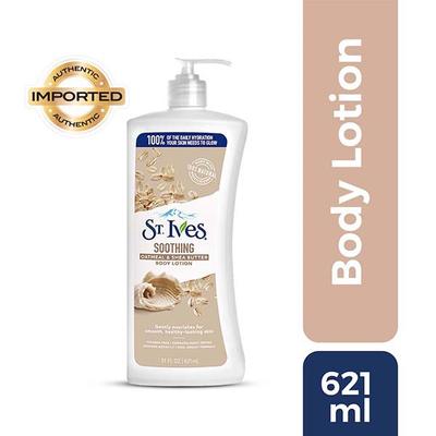 St. Ives Soothing Oatmeal & Shea Butter Body Lotion 100% Natural Moisturizers 621 ml - Lotions & Creams