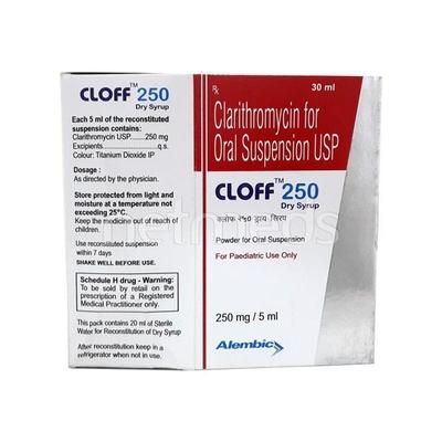 Cloff 250mg Dry Syrup 30ml - Bacterial Infections-Mac