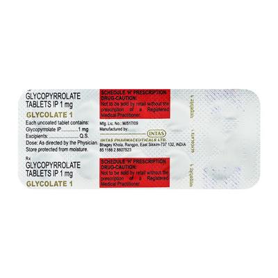 Glycolate 1mg Tablet 10'S - Muscle Cramps/Spasticity-Mus