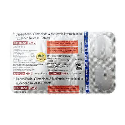 JUSTOZA GM 2 Tablet 10's - Diabetes-Ant