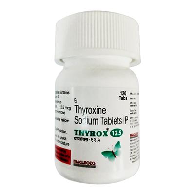 THYROX 12.5 Tablet 120's - Hypothyroidism