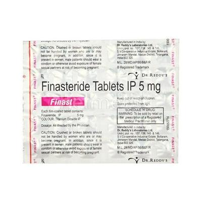 Finast 5mg Tablet 30'S - Bladder And Prostate Disorders-Dru