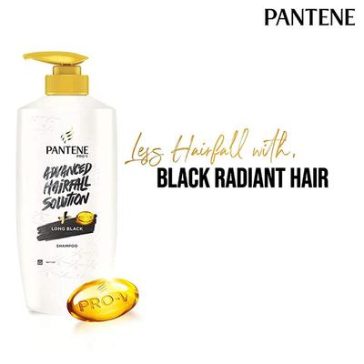 Pantene Pro-V Advanced Hair Fall Solution Long Black Shampoo 650ml - Shampoos
