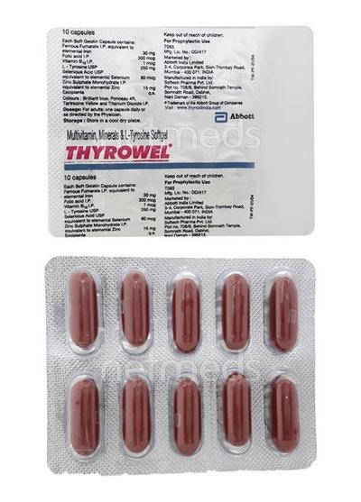 Thyrowel Capsule 10'S - Anaemia-Sup