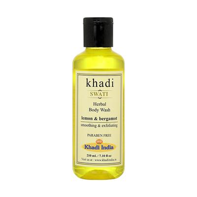 Khadi Swati Herbal Bodywash - Lemon & Bergamot 210 ml - Shower Gels & Body Wash
