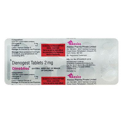 DINOBLISS Tablet 10's - Contraception-Ora