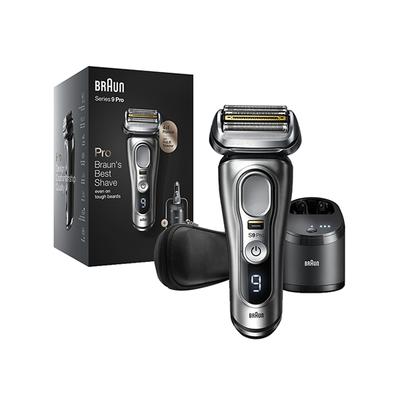 Braun Series 9 Pro 9467cc Wet and Dry shaver for Men, with 5-in-1 SmartCare Center and Leather Travel Case, for Comfort and Close Shave 1300 gm - Grooming Kits