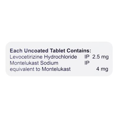 L Montus Kid Tablet 10'S - Allergies-Ant