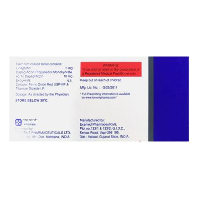 LINAXA D 5/10 Tablet 10's - Diabetes-Ant
