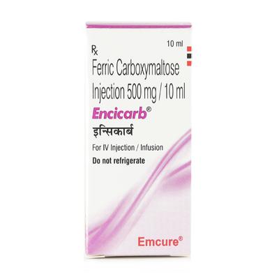 Encicarb 500mg Injection 10ml - Iron Supplement/Anaemia-Vma