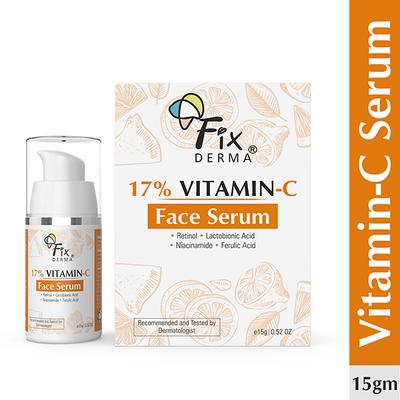 Fixderma 17% Vitamin C Face Serum 15 gm - Face Creams