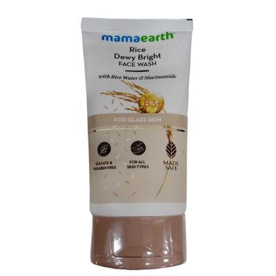 Mamaearth Rice Dewy Bright Face Wash With Rice Water & Niacinamide For Glass Skin 150 ml - Face Washes