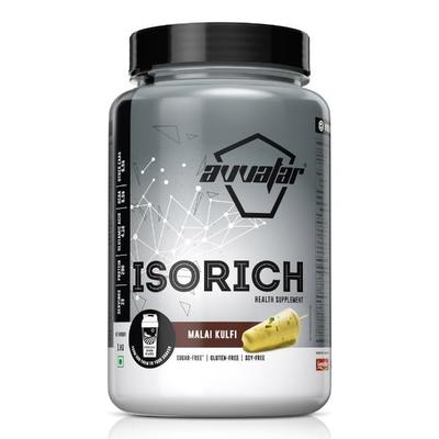 Avvatar Isorich Protein Powder - Malai Kulfi Flavour (Jar) 1 kg - Whey Proteins