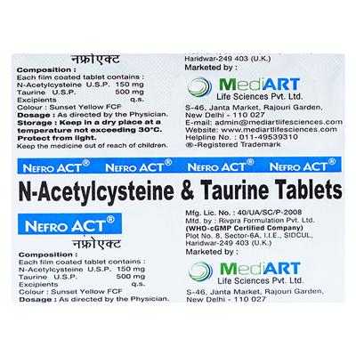 NEFRO ACT Tablet 10's - Supplements-Ent