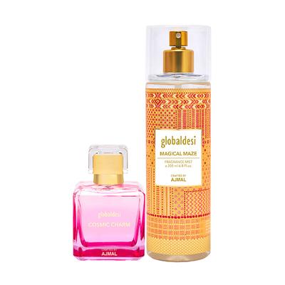 Global Desi CosmiC EDP & MagicM Mist Pack of 2 250 ml - Body Mist/Spray