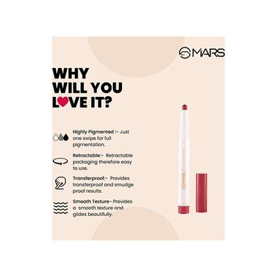 Mars Poppins Lip Crayon (Crazy Raisin-11) 1.3 gm - Lip Crayons