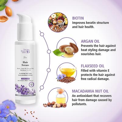 The Beauty Sailor Shine Hair Serum Infused with Biotin and Macadamia Nut Oil 100 ml - Hair Serums