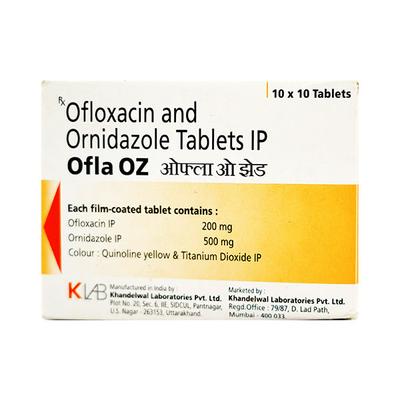 Ofla OZ Tablet 10'S - Bacterial Infections-Qui