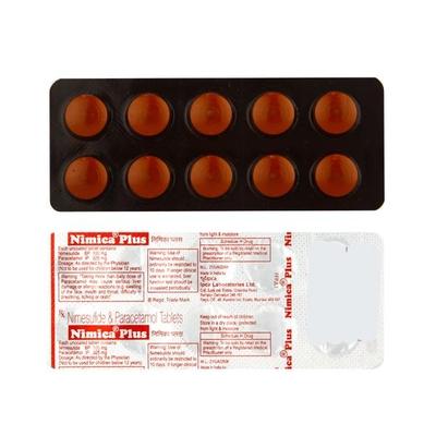 Nimica Plus Tablet 10'S - Pain relief-Nsa