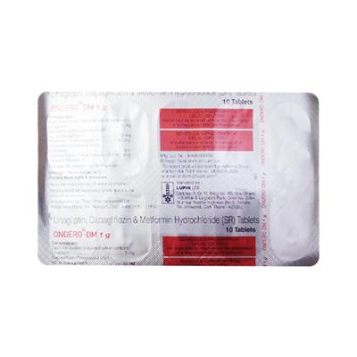 ONDERO DM 1g Tablet 10's - Diabetes-Ant