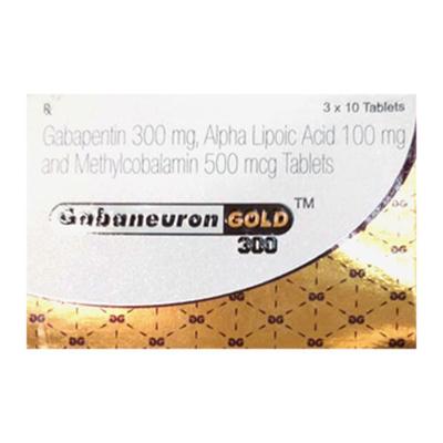 GABANEURON GOLD 300 Tablet 10's - Neuropathic Pain-Dru
