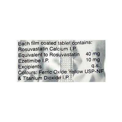 ROZUCOR EZ 40 Tablet 10's - High Cholesterol-Dys