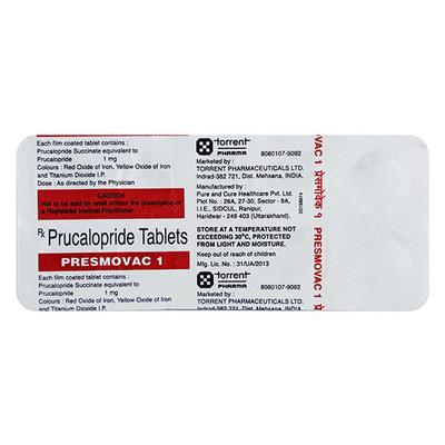 Presmovac 1mg Tablet 10'S - Constipation-Lax