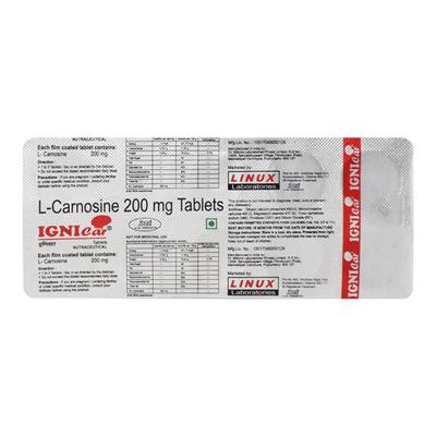 Ignicar 200mg Tablet 10'S - Supplements-Vam